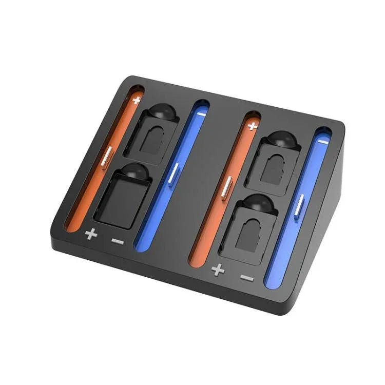 แท่นชาร์จ 4-in-1 สำหรับ Nintendo Switch 2 Joy-Con ชาร์จสำหรับ 4 คอนโทรลเลอร์พร้อมช่องใส่การ์ดความจำ 4 ช่อง, HBS-2803