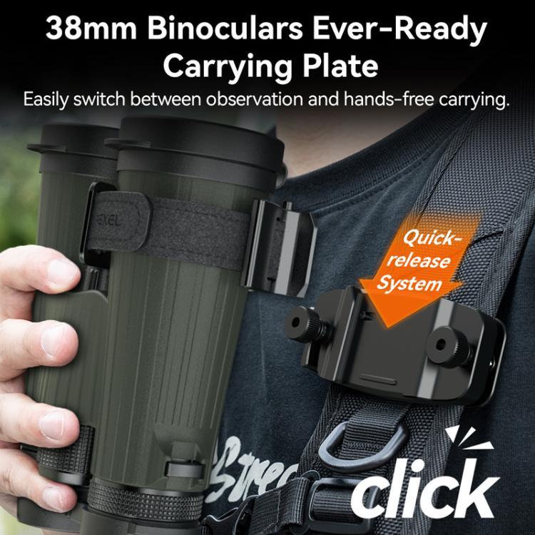 ชุดติดตั้งกล้องส่องทางไกล APEXEL BinoClamp Pro แบบปลดเร็ว ขาตั้งกล้องส่องทางไกลอลูมิเนียมหมุนได้ 360 องศา รุ่น APL-F007