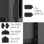 For Nintendo Switch 2 IPega  6-In-1 Precision Dust Plugs Set Multi-Port Protection Kit