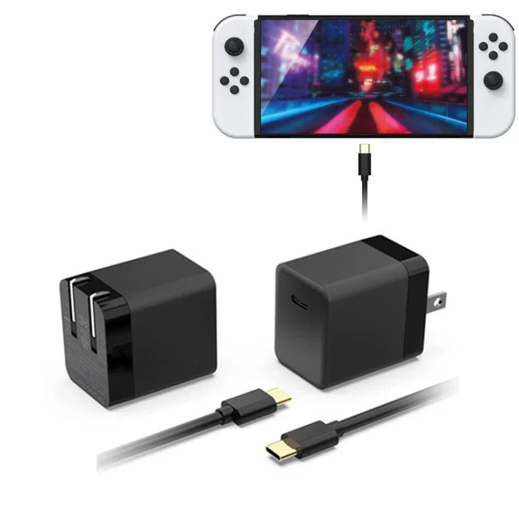 DOBE ที่ชาร์จเร็ว 45W GaN สำหรับ Nintendo Switch 2/Switch OLED/Switch/Switch Lite ชาร์จ USB-C ปลั๊ก US, สำหรับ Nintendo Switch 2