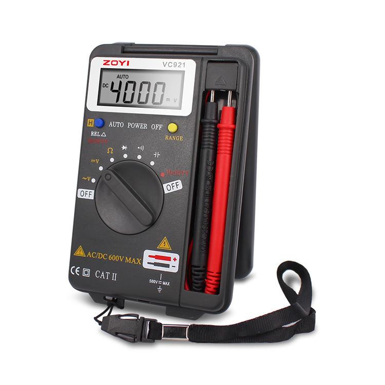 ZOYI VC921 มัลติมิเตอร์ดิจิทัลพกพาขนาดเล็กแบบอัตโนมัติ, VC921