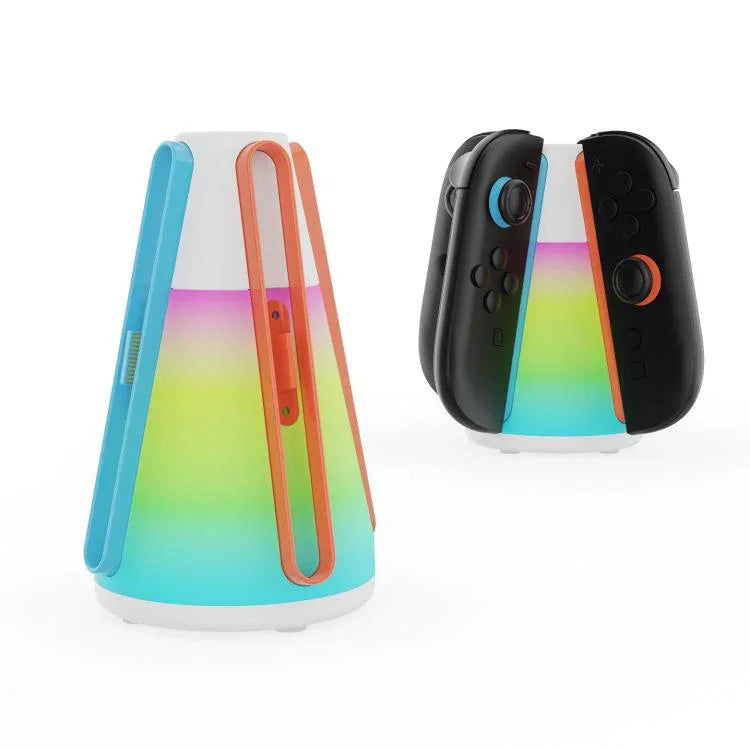 แท่นชาร์จ 4-in-1 สำหรับจอยคอน Nintendo Switch 2 ipega พร้อมไฟ RGB