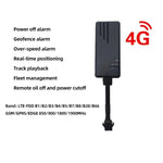 เครื่องวัดตำแหน่ง GPS รถยนต์ 4G ดาวเทียมอเมริกาใต้ ป้องกันการโจรกรรม รุ่น J16