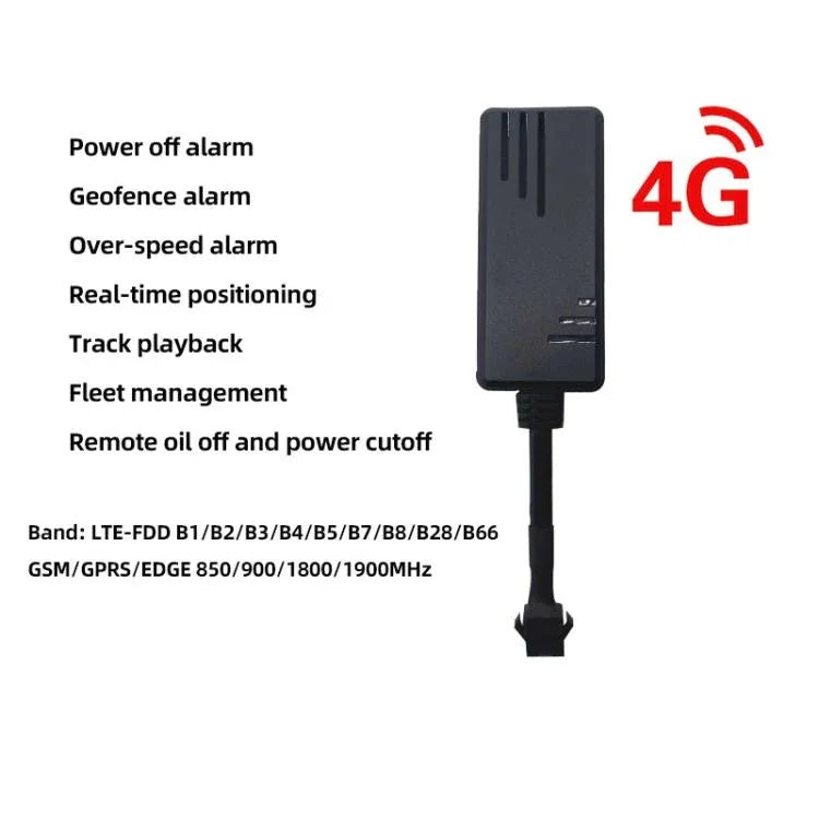 เครื่องวัดตำแหน่ง GPS รถยนต์ 4G ดาวเทียมอเมริกาใต้ ป้องกันการโจรกรรม รุ่น J16
