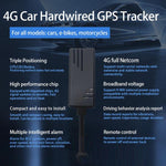 เครื่องวัดตำแหน่ง GPS รถยนต์ 4G ดาวเทียมอเมริกาใต้ ป้องกันการโจรกรรม รุ่น J16