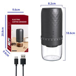 เครื่องบดกาแฟไฟฟ้าพกพาพร้อมการตั้งค่า 40 ระดับ ชาร์จไฟได้ USB-C ใบมีดเซรามิก