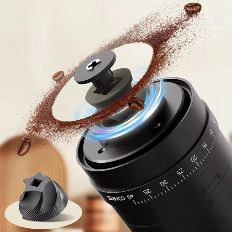 เครื่องบดกาแฟไฟฟ้าพกพาพร้อมการตั้งค่า 40 ระดับ ชาร์จไฟได้ USB-C ใบมีดเซรามิก