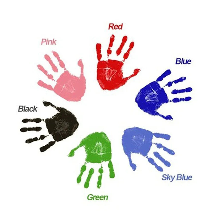 ของที่ระลึกพิมพ์รอยมือรอยเท้าเด็กปลอดสารพิษ ของเล่นดินเหนียวสำหรับทารก