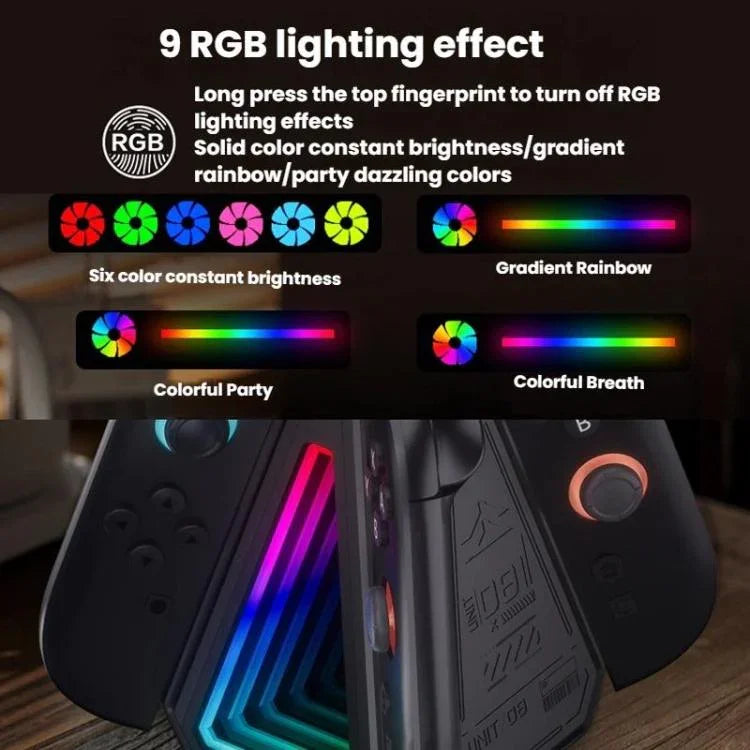 สำหรับ Nintendo Switch 2 Joy-Con จอยคอน 4 in 1 ฐานชาร์จสามเหลี่ยมพร้อมไฟ RGB, S219