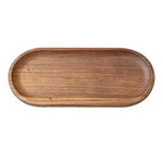 ถาดชาไม้ Cassia จานผลไม้และของหวาน รูปวงรีขนาดเล็ก กลาง ใหญ่ สี่เหลี่ยมจัตุรัสขนาดเล็ก ใหญ่