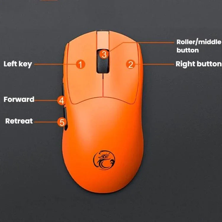 เมาส์เกมมิ่ง iMICE G900 6 ปุ่ม 12800DPI ชาร์จไฟได้ แบบ Tri-Mode ไร้สาย