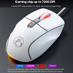 เมาส์เกมมิ่งมีสาย iMICE G800 7 ปุ่ม 7200DPI พร้อมไฟ LED และเสียงเงียบ