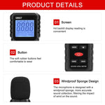 เครื่องวัดเดซิเบลความแม่นยำสูงขนาดเล็ก ตรวจจับเสียงรบกวนสิ่งแวดล้อม, S8607