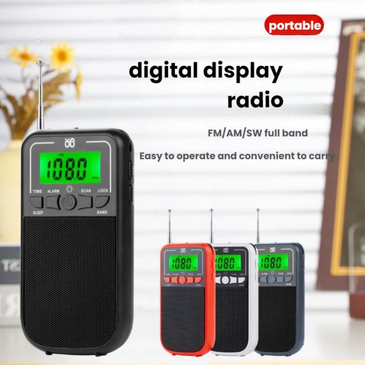 เครื่องเล่นวิทยุพกพาควบคุมด้วยนาฬิกา FM/AM/SW หลายย่านความถี่ ความไวสูง สำหรับ EU, สำหรับ US