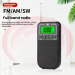 เครื่องเล่นวิทยุพกพาควบคุมด้วยนาฬิกา FM/AM/SW หลายย่านความถี่ ความไวสูง สำหรับ EU, สำหรับ US