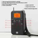 เครื่องเล่นวิทยุพกพาสเตอริโอ FM/AM ควบคุมด้วยนาฬิกาแบบพกพา สำหรับ EU, สำหรับ US