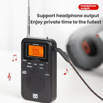 เครื่องเล่นวิทยุพกพาสเตอริโอ FM/AM ควบคุมด้วยนาฬิกาแบบพกพา สำหรับ EU, สำหรับ US