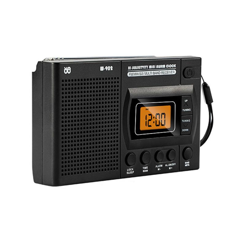 เครื่องเล่นวิทยุพกพา FM/AM/SW ครบวงจร ควบคุมด้วยนาฬิกา LCD สำหรับ EU, สำหรับ US