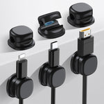 ชุดคลิปจัดเก็บสายแบบกาวอเนกประสงค์ 6 ชิ้น AhaStyle WG178 สำหรับสายชาร์จและสายข้อมูลบนโต๊ะ