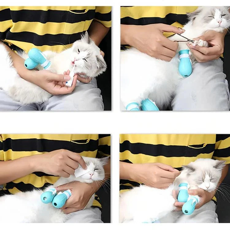 หมวกอวกาศแมว ป้องกันกัดปาก + ปกเท้ารุ่นที่สอง, สีเขียวอ่อนขนาดเล็ก, สีชมพูขนาดเล็ก, สีฟ้าอ่อนขนาดเล็ก, สีเขียวอ่อนขนาดใหญ่, สีชมพูขนาดใหญ่, สีฟ้าอ่อนขนาดใหญ่