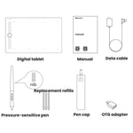 10Moons I6 Digital Drawing Tablet Compatible With Mobile Phones Computers, i6
