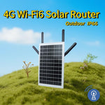 EAU 4G เราเตอร์ซิมการ์ดโซลาร์เซลล์ WiFi 6 กันน้ำ กลางแจ้ง 4G เป็น WiFi ผ่านสายเคเบิล
