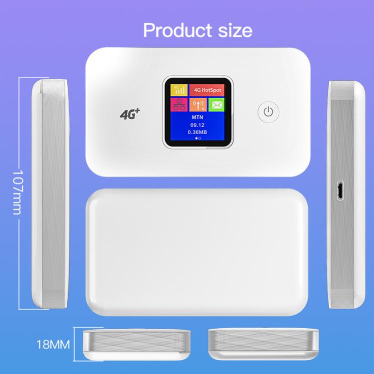MF801 4G CAT7 สองย่านความถี่ WIFI LTE 300M เราเตอร์ไร้สายแบบเสียบปลั๊ก หน้าจอสี MIFI ฮอตสปอตมือถือ, MF801