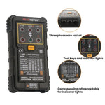 เครื่องทดสอบลำดับเฟสการหมุนมอเตอร์ AC 3 เฟส PEAKMETER, PM5900