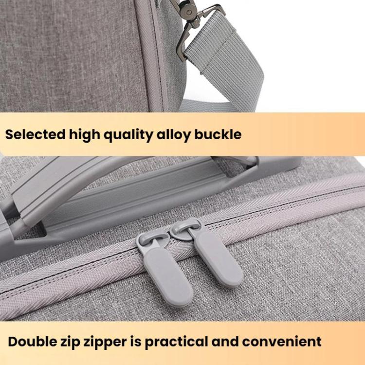 For Meta Quest 3 / 3S BKano Q3-002 VR Headset Console Storage Bag Shoulder Handheld Bag, Grey