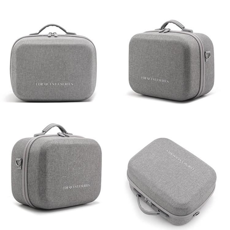 For Meta Quest 3 / 3S BKano Q3-002 VR Headset Console Storage Bag Shoulder Handheld Bag, Grey