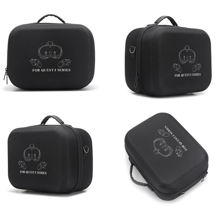 For Meta Quest 3 / 3S BKano Q3-001 VR Headset Console Storage Bag Shoulder Handheld Bag, Black