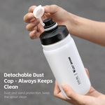 ขวดน้ำจักรยาน WEST BIKING 720ml สำหรับปั่นจักรยาน ดีไซน์บีบป้องกันการรั่วไหล ขวดน้ำกีฬาพกพา 720ml สีเหลือง, 720ml สีขาว, 720ml สีขาวกว้าง, 720ml สีเหลืองกว้าง