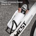 ขวดน้ำจักรยาน WEST BIKING 720ml สำหรับปั่นจักรยาน ดีไซน์บีบป้องกันการรั่วไหล ขวดน้ำกีฬาพกพา 720ml สีเหลือง, 720ml สีขาว, 720ml สีขาวกว้าง, 720ml สีเหลืองกว้าง