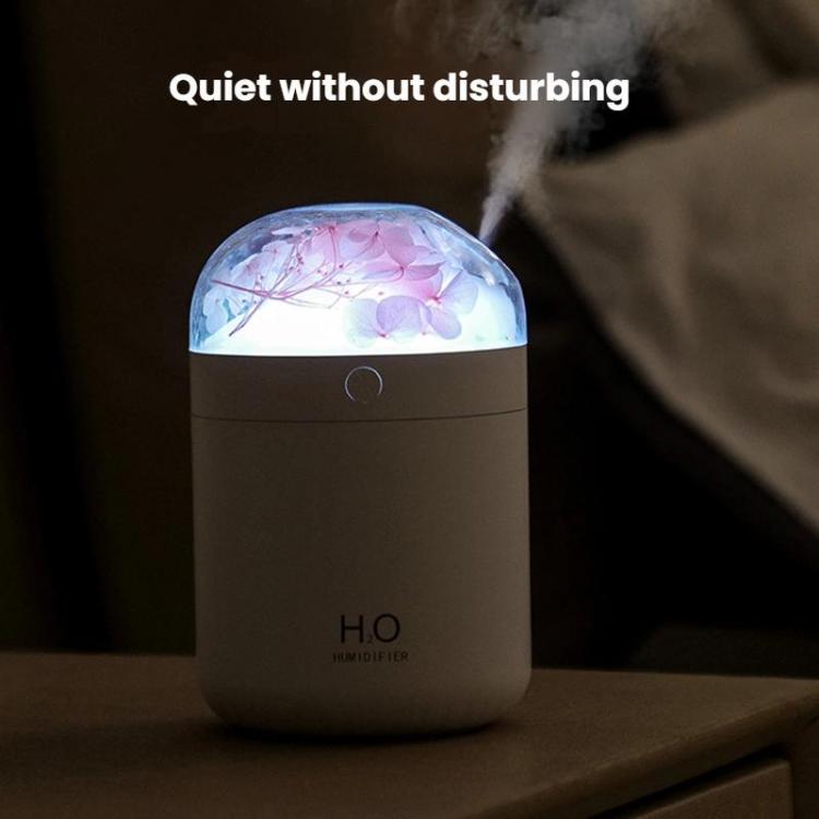 เครื่องเพิ่มความชื้นรูปดอกไม้ WT18 USB สำหรับตั้งโต๊ะ สำนักงาน ห้องนอน เครื่องพ่นไอน้ำเพิ่มความชุ่มชื้น