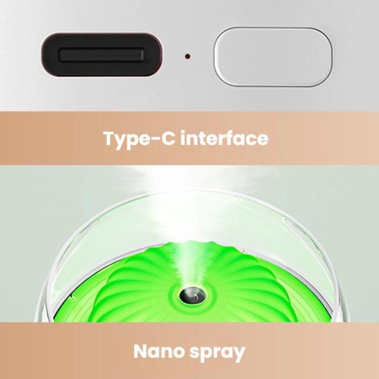 เครื่องเพิ่มความชื้นไฟแสงบรรยากาศรูปกระบองเพชร WT32 USB ติดรถยนต์ เครื่องเพิ่มความชื้นอัจฉริยะ