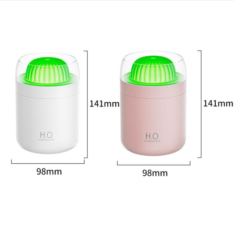 เครื่องเพิ่มความชื้นไฟแสงบรรยากาศรูปกระบองเพชร WT32 USB ติดรถยนต์ เครื่องเพิ่มความชื้นอัจฉริยะ