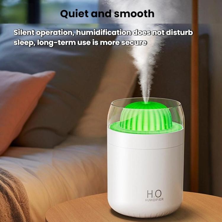 เครื่องเพิ่มความชื้นไฟแสงบรรยากาศรูปกระบองเพชร WT32 USB ติดรถยนต์ เครื่องเพิ่มความชื้นอัจฉริยะ