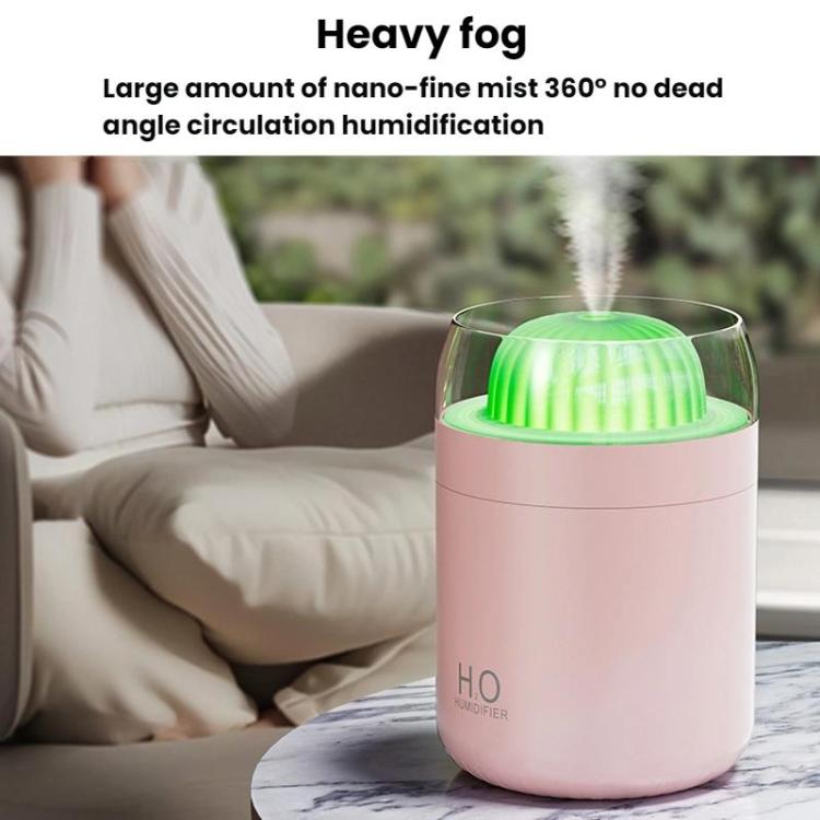 เครื่องเพิ่มความชื้นไฟแสงบรรยากาศรูปกระบองเพชร WT32 USB ติดรถยนต์ เครื่องเพิ่มความชื้นอัจฉริยะ