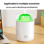 เครื่องเพิ่มความชื้นไฟแสงบรรยากาศรูปกระบองเพชร WT32 USB ติดรถยนต์ เครื่องเพิ่มความชื้นอัจฉริยะ