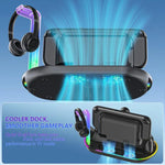 For Nintendo Switch 2 JYS NS2322 With RGB Light Charging Base Cooling Charging Storage Integrated Base