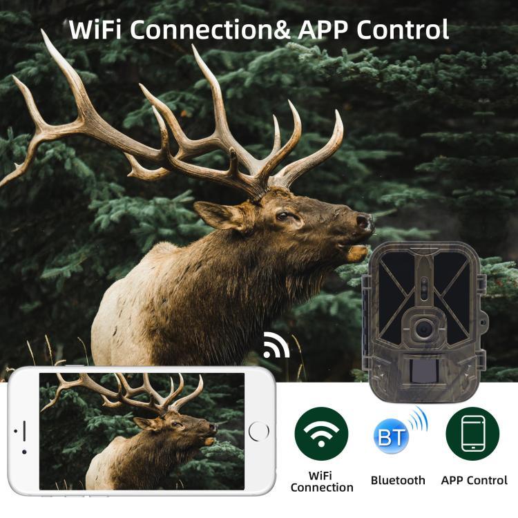 กล้องล่าสัตว์อินฟราเรด 4K 120MP รองรับดูภาพ/วิดีโอระยะไกลผ่านแอป WiFi940Pro-Li