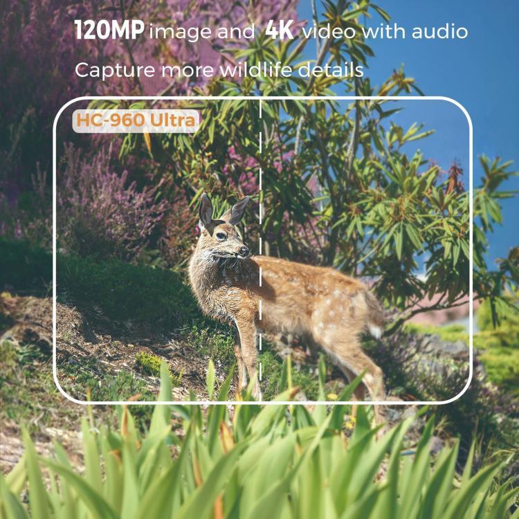 กล้องติดตามกลางแจ้ง 4K 4G ควบคุมระยะไกลผ่านมือถือ รองรับ FTP/SMTP/APP HC-960Ultra-Li