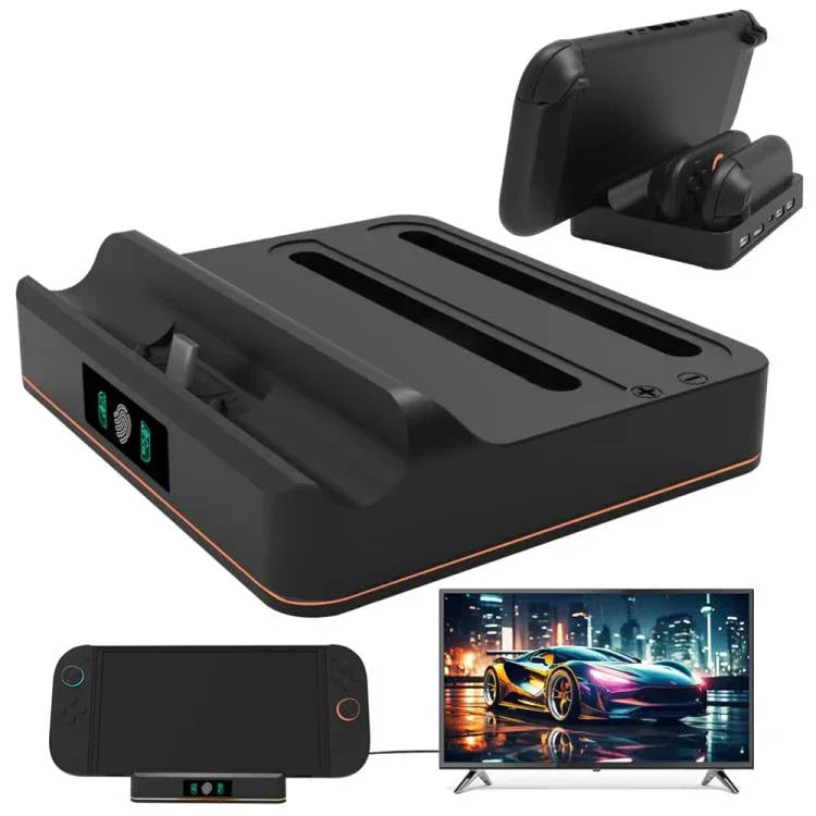 แท่นชาร์จคอนโทรลเลอร์สำหรับเครื่อง Nintendo Switch 2 พร้อมพอร์ต HDMI 1080P 60Hz รุ่น KJH-NS2-027