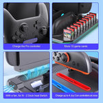 แท่นชาร์จและระบายความร้อนมัลติฟังก์ชันสำหรับ Nintendo Switch 2 พร้อมไฟ RGB และช่องใส่การ์ด รุ่น SW2139