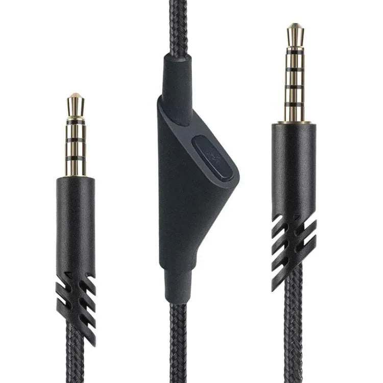 สำหรับสายหูฟังเกม Logitech Astro A10 / A40 / A30 ยาว 2 ม. สายถัก ปุ่มสีดำ, ปุ่มดำขาว, ปุ่มเทาดำ, ปรับแต่งสีดำ, ปรับแต่งสีน้ำเงิน, ปรับแต่งสีเทา, สีแดงดำสี่เหลี่ยม, สี่เหลี่ยมสีดำ