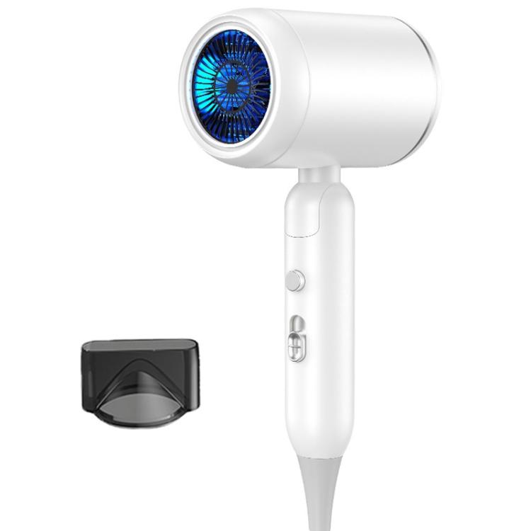 1800W Portable Folding High-Speed Constant-Temperature Hair Dryer, Black + Air Collector Nozzle, White + Air Collector Nozzle, Black + Air Collector Nozzle + Large Air Hood, White + Air Collector Nozzle + Large Air Hood