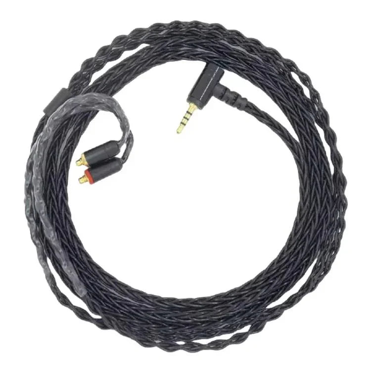 สายอัพเกรดหูฟัง MMCX ทองแดงคริสตัลเดี่ยว 8 แกน ชุบเงิน ยาว 1.2 เมตร สำหรับ Shure SE215 / SE535 / SE846 / UE900, สีดำ 2.5 มม. แบบบาลานซ์, สีดำ 4.4 มม. แบบบาลานซ์, สีใส 2.5 มม. แบบบาลานซ์, สีใส 3.5 มม. สเตอริโอ, สีใส 4.4 มม. แบบบาลานซ์