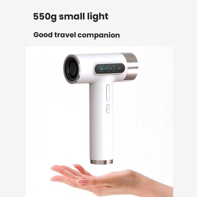 ไดร์เป่าผมไร้สายความเร็วสูง มอเตอร์ 100,000 รอบต่อนาที ชาร์จเร็ว USB-C แบตเตอรี่ในตัว 15600mAh