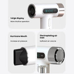 ไดร์เป่าผมไร้สายความเร็วสูง มอเตอร์ 100,000 รอบต่อนาที ชาร์จเร็ว USB-C แบตเตอรี่ในตัว 15600mAh