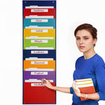 ถุงเก็บเอกสารหนังสือแมกกาซีนติดผนังรุ้ง, 8 ช่อง